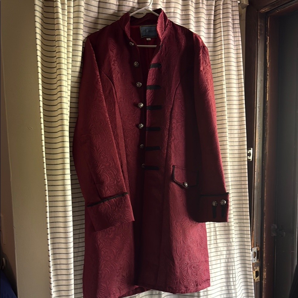 Parrot Red and Black Military Field Coat